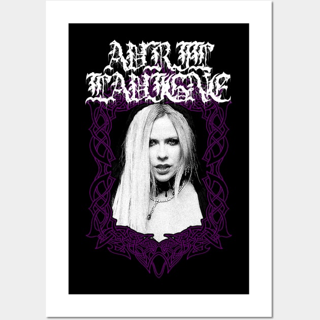 Avril Lavigne Metal Style Wall Art by theloudandnoisy